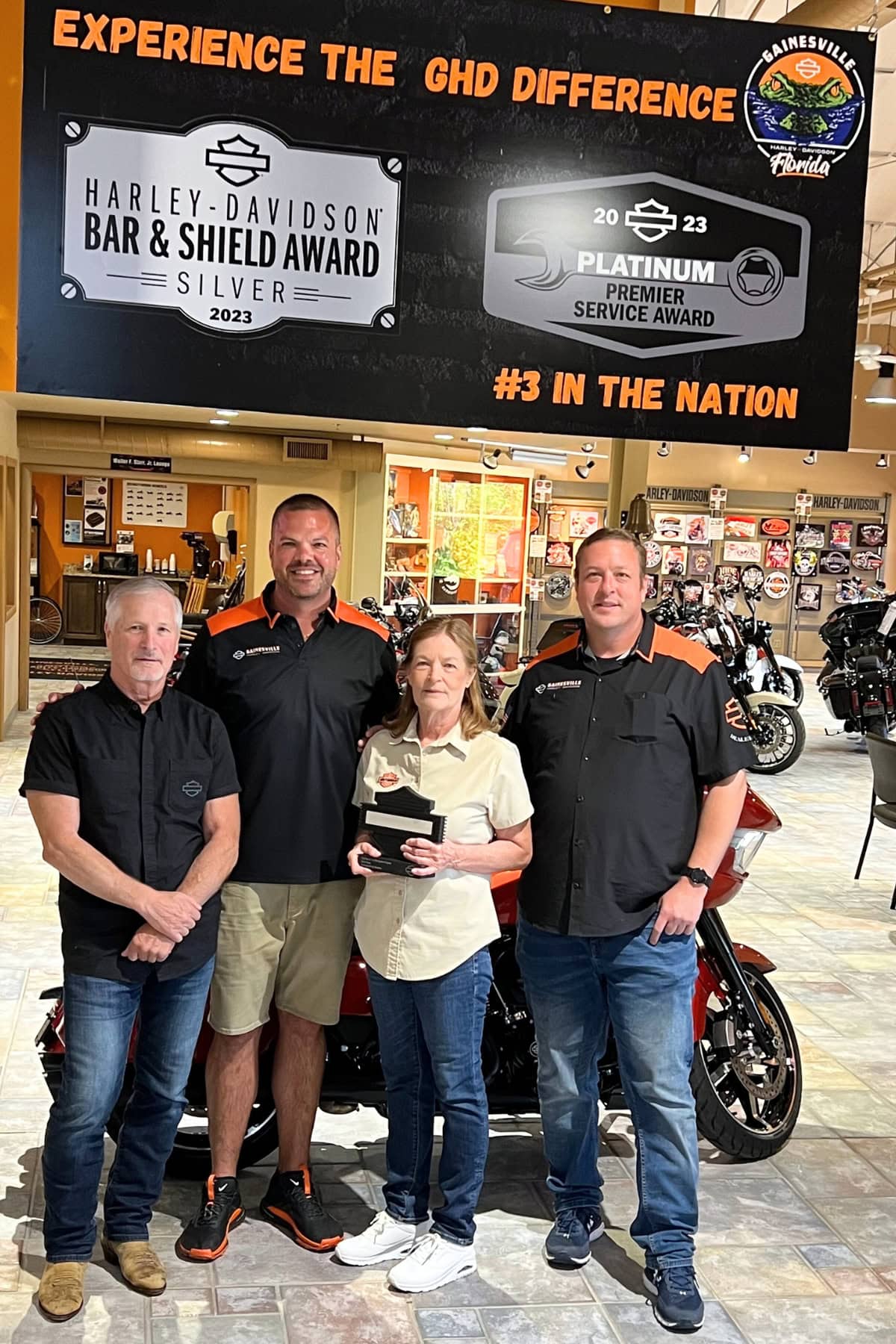 Gainesville Harley-Davidson recognized with awards for excellence